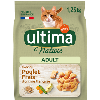 Image de Croquettes pour chat adulte au poulet ULTIMA NATURE