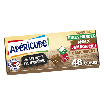 Apéricube Fromage Fondu Apéritif Apericube Saveurs De L'authentique - 48 Cubes 250g