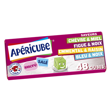 Apéricube Fromage Fondu Apéritif Apericube Sucré/salé - 48 Cubes 250g