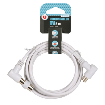 Image de U
Prolongateur TV 2m 9,52mm fiches