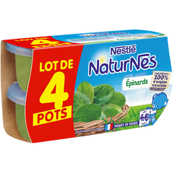 Nestle Naturnes Petits Pots Bebe Epinard Des 4 6 Mois 4x130g Super U Hyper U U Express