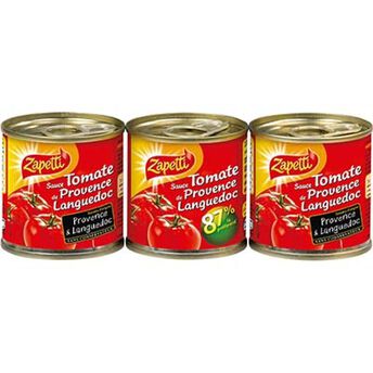 Image de Sauce tomate provençale Languedoc ZAPETTI boîte 3x1/8