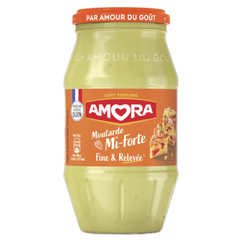 Image de Moutarde mi-forte AMORA, bocal de