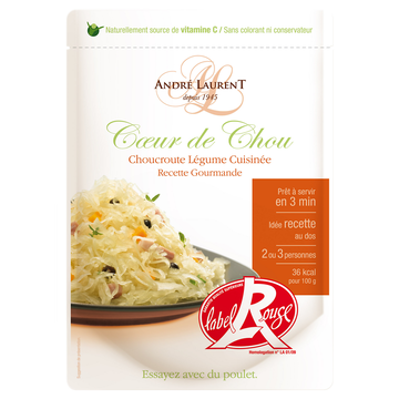 André Laurent Choucroute Cuisinée Recette Gourmande Label Rouge Andre Laurent, 500g