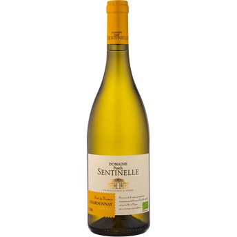 Image de Vin blanc Pays d'Oc Chardonnay IGP blanc domaine de Puech Sentinelle bio