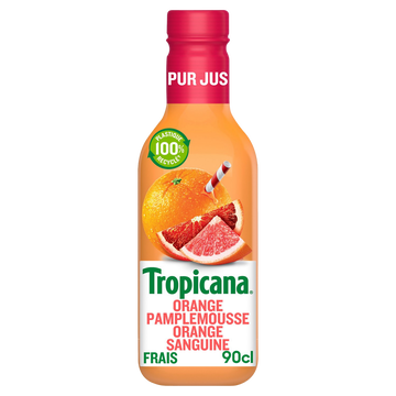 Tropicana Pur Jus Frais De 4 Fruits Délice D'agrumes Tropicana - Bouteille 90cl