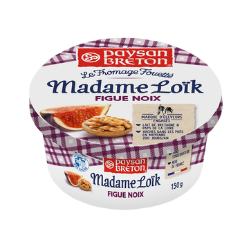 Paysan Breton Fromage À Tartiner Noix Et Figue Fouetté Madame Loik - 150g