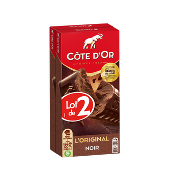 Image de Chocolat noir L'Original CÔTE D'OR, 2 tablettes de