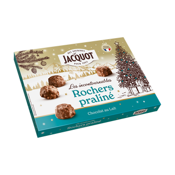 Image de Rochers au chocolat au lait et praliné JACQUOT, x24 soit