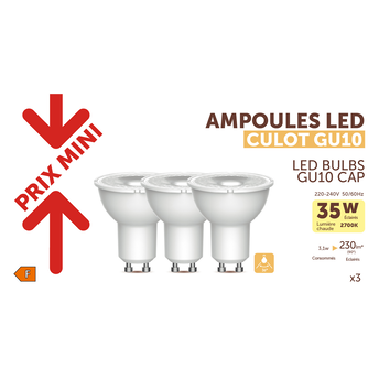 Image de Ampoule LED spot PRIX MINI gu10 35w