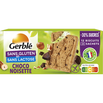 Image de Biscuits  Choco Noisette Sans Gluten GERBLE  -  3x4, 150