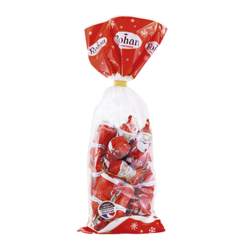 Image de Attaches sapin Père Noël rouge chocolat au lait ROHAN
