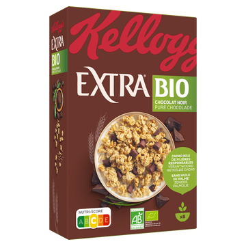 Kellogg's Céréales Extra Bio Kellogg's Chocolat Noir, 375g