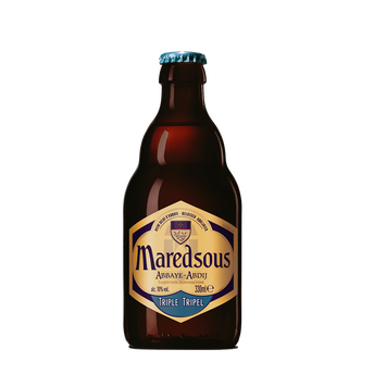 Image de Bière Abbaye ambrée belge triple, MAREDSOUS, bouteille de