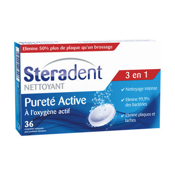 Image de Nettoyant pour appareil dentaire Pureté Active STERADENT, 36