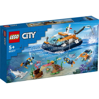 LEGO City - Bateau Exploration Sous-Marine - 60377 - Dès 5 ans - Super U,  Hyper U, U Express 