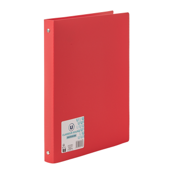 Image de U
Classeur souple 4 anneaux A4 en polypropylène 25mm rouge