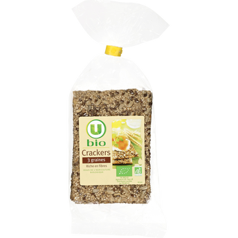 Image de U BIO
Crackers 3 graines paquet de