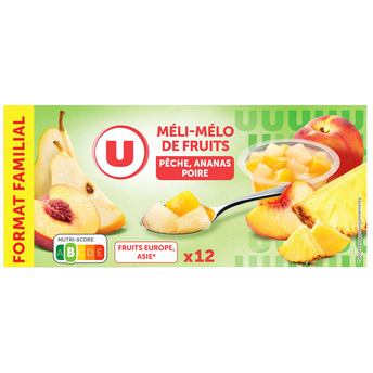 Image de U
Coupelles méli mélo de fruits - 12x65g