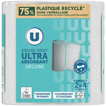 Image de U
Essuie-tout décoré compact x2