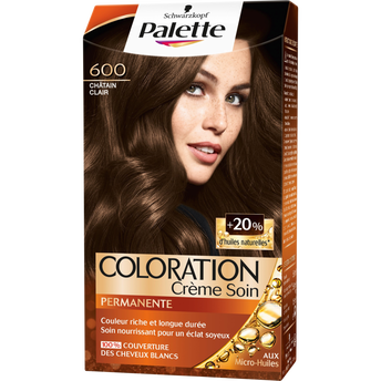 Image de Coloration permanente 600 châtain clair SCHWARZKOPF PALETTE