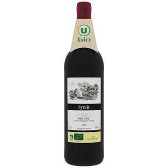 Image de U BIO
Vin rouge IGP Pays d'Oc Syrah Le Bosquet