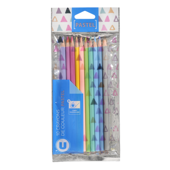 Image de U
Crayons de couleur corps triangulaire pastel