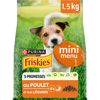 Image de Croquettes pour petit chien Mini Menu Poulet FRISKIES