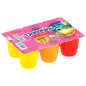 Danone Petit Suisse Fraise Pêche Poire Banane Danonino - 6x100g