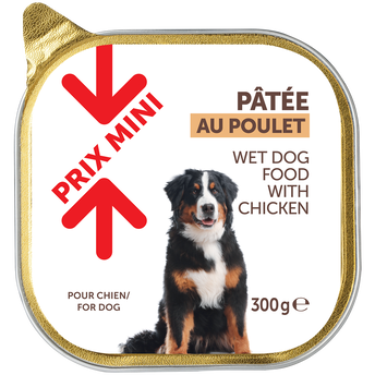 Image de Aliment pour Chien Pâtée au poulet PRIX MINI - barquette