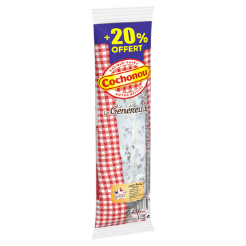 Cochonou Saucisson Sec Cochonou Genereux Aoste, +20% Offert Soit 438g