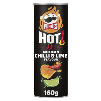 Image de Chips tuiles hot mexican saveur piment et citron vert PRINGLES - Boîtede