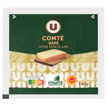 Image de U
Comté AOP au lait cru râpé 34%MG