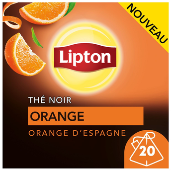 Image de Thé noir à l'orange d'Espagne LIPTON, x20 sachets