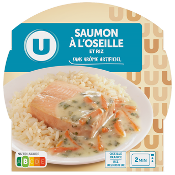 Image de U
Saumon à l'oseille et duo de riz  barquette micro-ondable de
