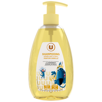 Image de U
Shampooing démêlant Enfant, Parfum vanille - Pompe