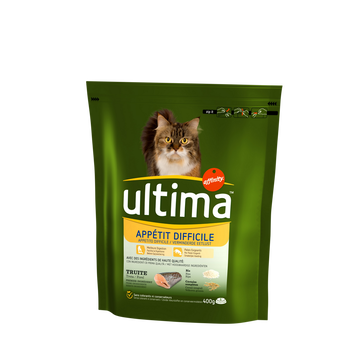 Ultima Croquettes Pour Chat À L'appétit Difficile Ultima, 400g