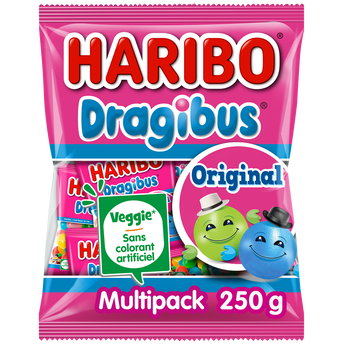 Image de Bonbon dragéifié Dragibus HARIBO sachet multipack