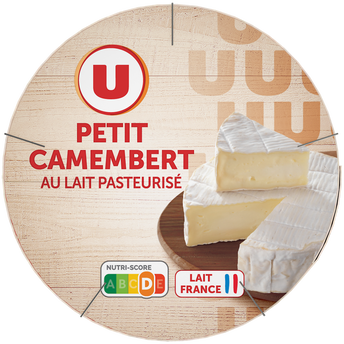 Image de U
P'tit Camembert au lait pasteurisé 20%MG