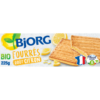 Image de Biscuits fourrés Bio Citron BJORG - Paquet