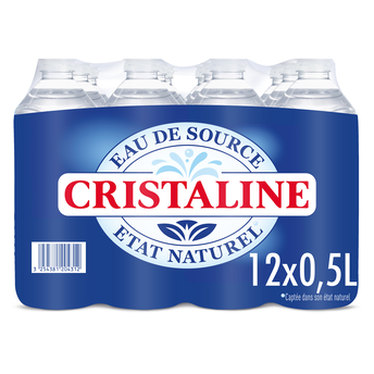 Image de Eau de source CRISTALINE, 12 bouteilles de