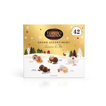 Image de Assortiment Confiserie Chocolat FERRERO Collection lumières de fête -42 pièces