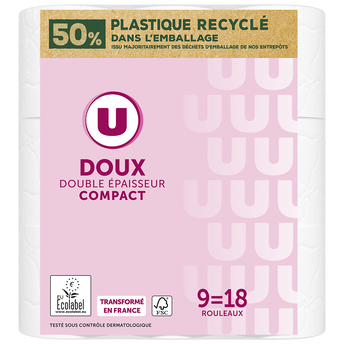 Image de U
Papier toilette blanc 2 plis 9