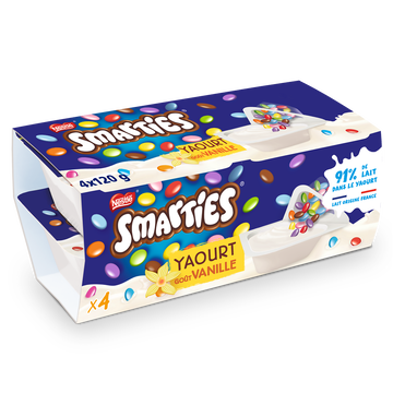 Smarties Yaourts Enfant Vanille Smarties - 4 Pots De 120g