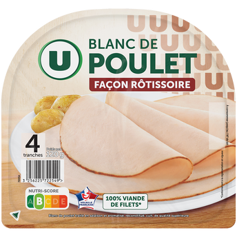 Image de U
Blanc de Poulet façon rôtissoire - x4 tranches