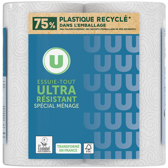 Image de U
Essuie-tout résistant blanc x2