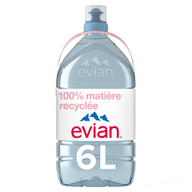 EVIAN Bouteille plastique d'eau d'1,5 litre minérale plate