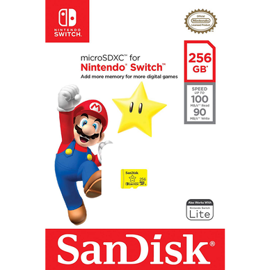 Carte microSDXC HSI SANDISK pour Nintendo Switch 256Go - Super U, Hyper U,  U Express 