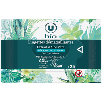 Image de U BIO
Lingettes démaquillantes tous types de peaux