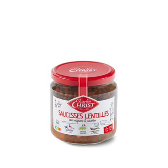 Image de Saucisses lentilles CHARLES CHRIST 44,6cl